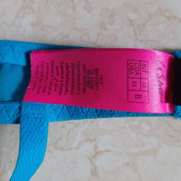 La Senza Obsessions Blue Push Up Lace Bra 32B - Picture 4 of 5
